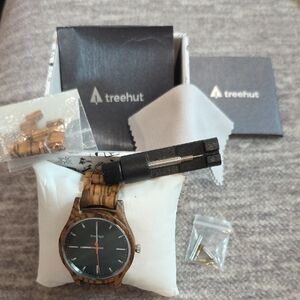 Treehut Wooden Watch with Black Dial.
